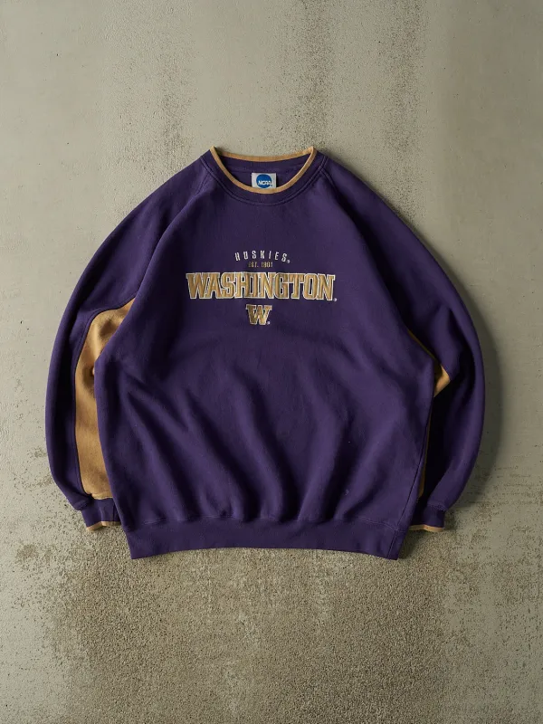 Vintage Y2K Purple University of Washington Huskies Crewneck (XXL) made by Rebalance Vintage