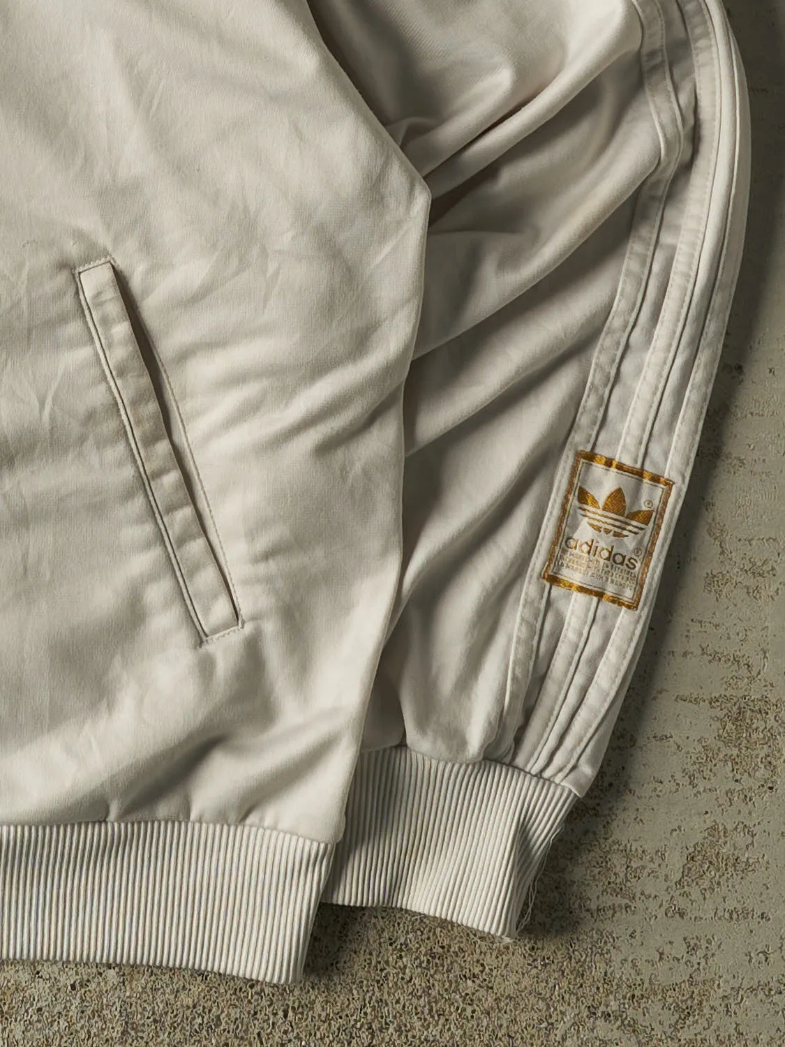 Vintage Y2K White Adidas Track Jacket (L/XL) sold by Rebalance Vintage product image thumbnail 3