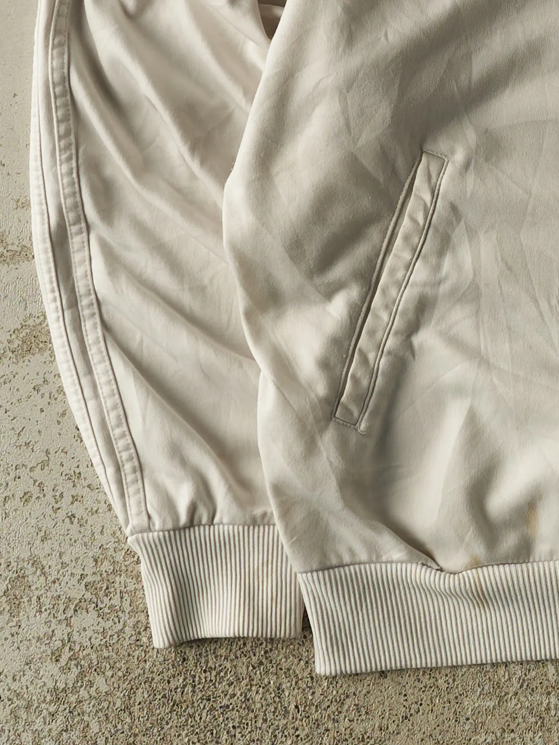 Vintage Y2K White Adidas Track Jacket (L/XL) sold by Rebalance Vintage product image thumbnail 4