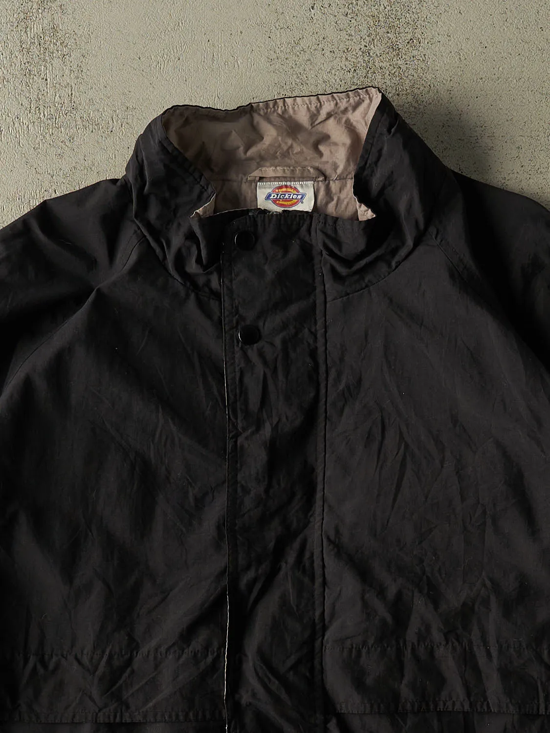 Vintage 90s Black Dickies Windbreaker Jacket (L/XL) sold by Rebalance Vintage product image thumbnail 2