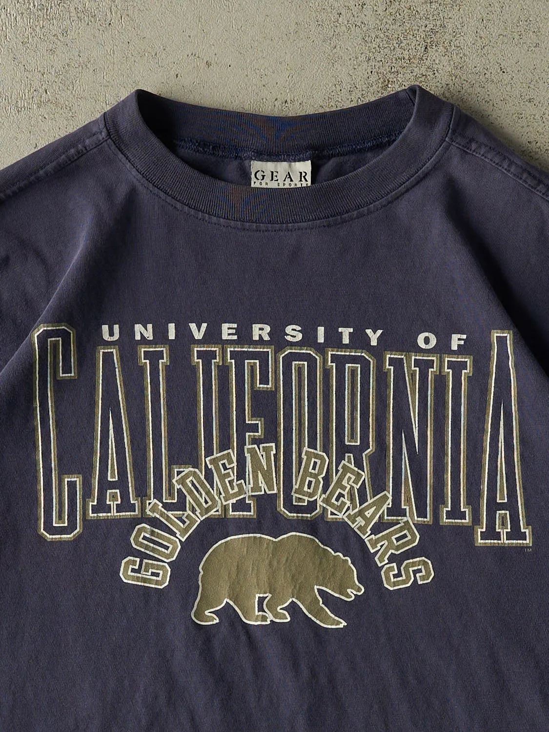 Vintage 90s Navy Blue University of California Golden Bears Tee (L/XL) sold by Rebalance Vintage product image thumbnail 2