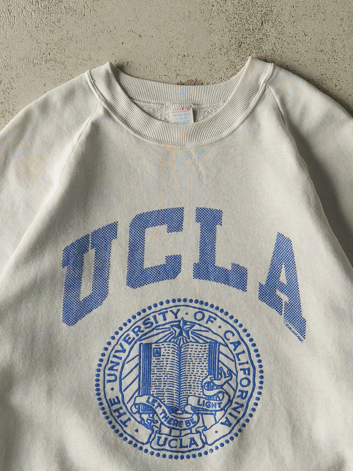 Vintage 80s Beige UCLA Crewneck (M) sold by Rebalance Vintage product image thumbnail 2