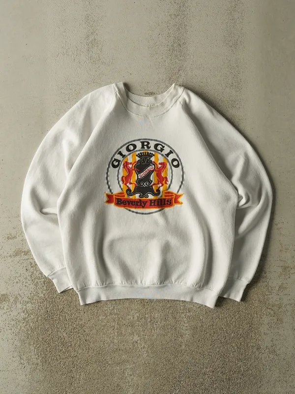 Vintage 80s White Giorgio Beverly Hills Crewneck (M) made by Rebalance Vintage