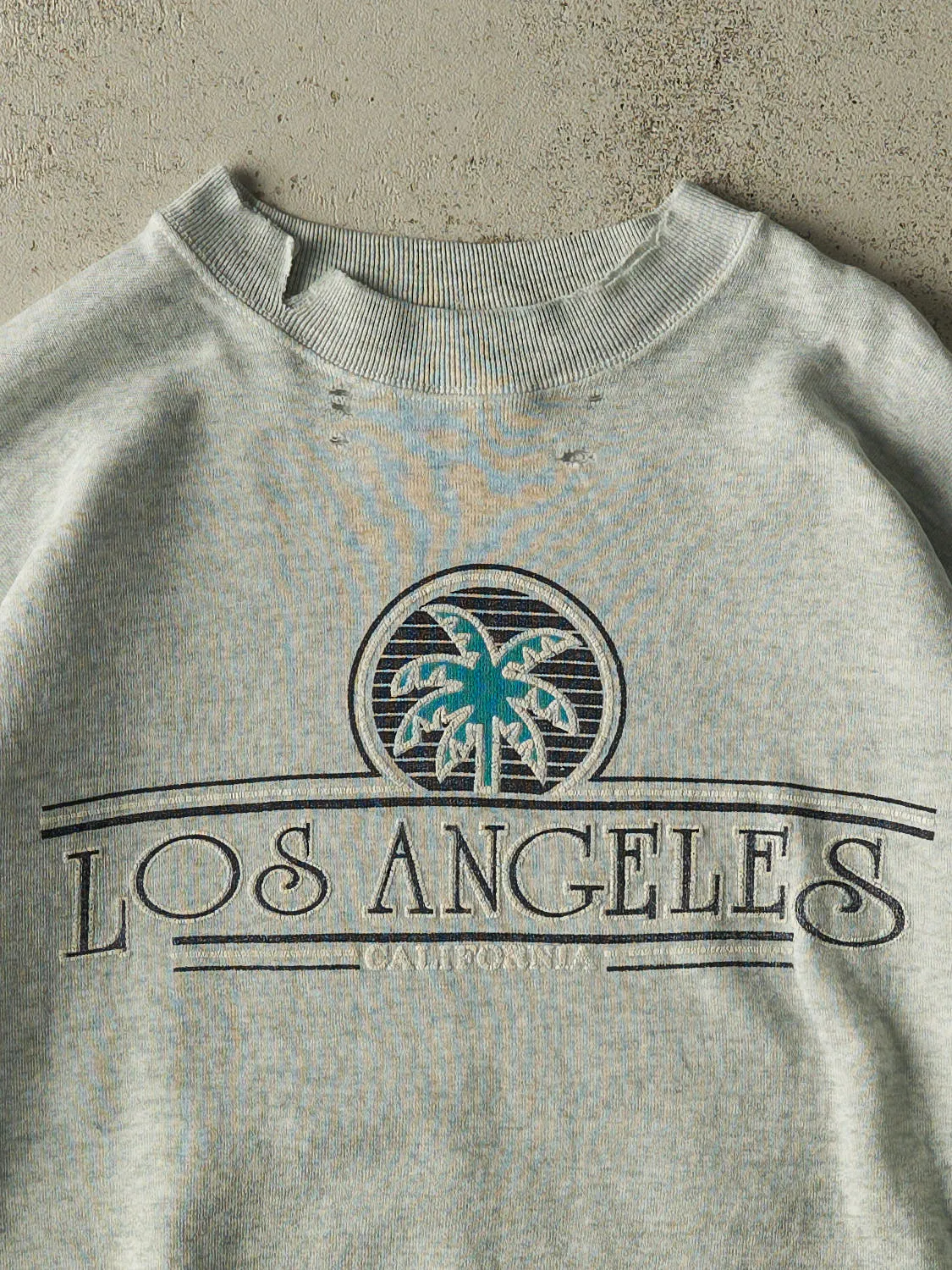 Vintage 90s Heather Grey Los Angeles California Crewneck (M) sold by Rebalance Vintage product image thumbnail 2
