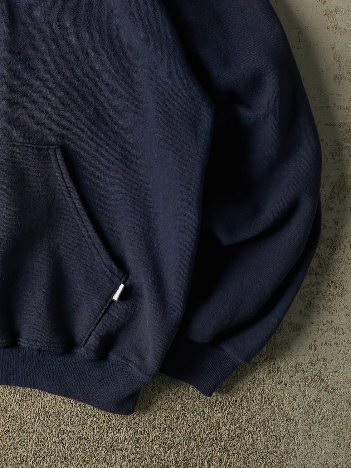 Vintage Y2K Navy Blue Russell Athletic University of California Davis Hoodie (M) sold by Rebalance Vintage product image thumbnail 4