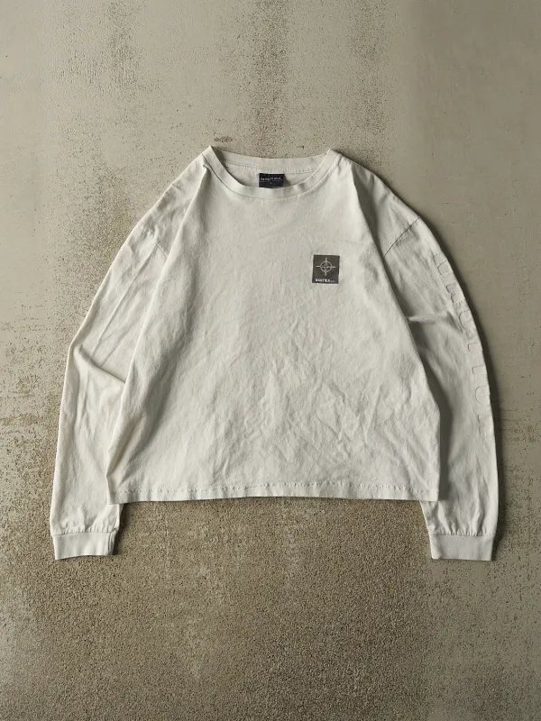Vintage Y2K White Nautica Long Sleeve (M) made by Rebalance Vintage