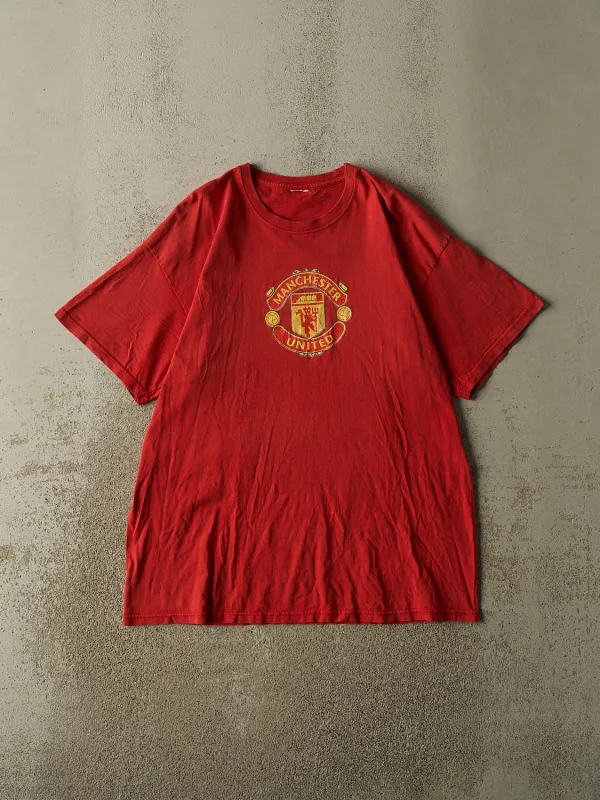Vintage Y2K Red Manchester United Tee (L/XL) made by Rebalance Vintage