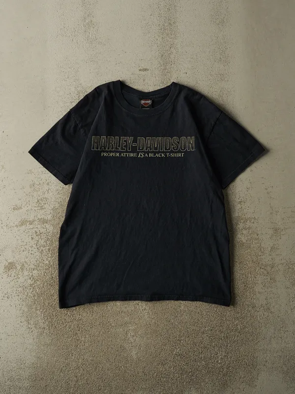 Vintage 10' Faded Black Harley Davidson Baltimore MD Tee (L) made by Rebalance Vintage