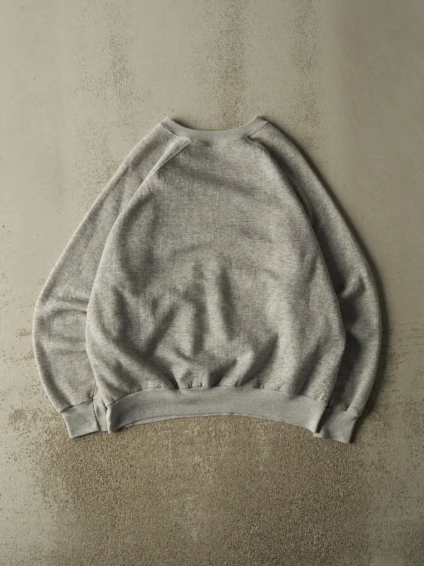 Vintage 80s Heather Grey Blank Crewneck (L/XL) made by Rebalance Vintage