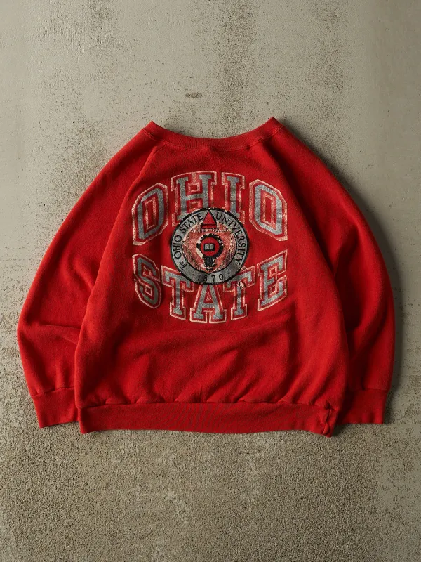 Vintage 80s Red Ohio State University Crewneck (XS) made by Rebalance Vintage
