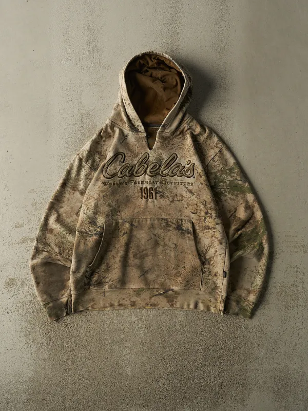 Vintage 90s Camo Cabela's Embroidered Hoodie (M) made by Rebalance Vintage