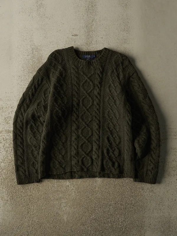 Vintage Y2K Green Cable Knit (S/M) made by Rebalance Vintage