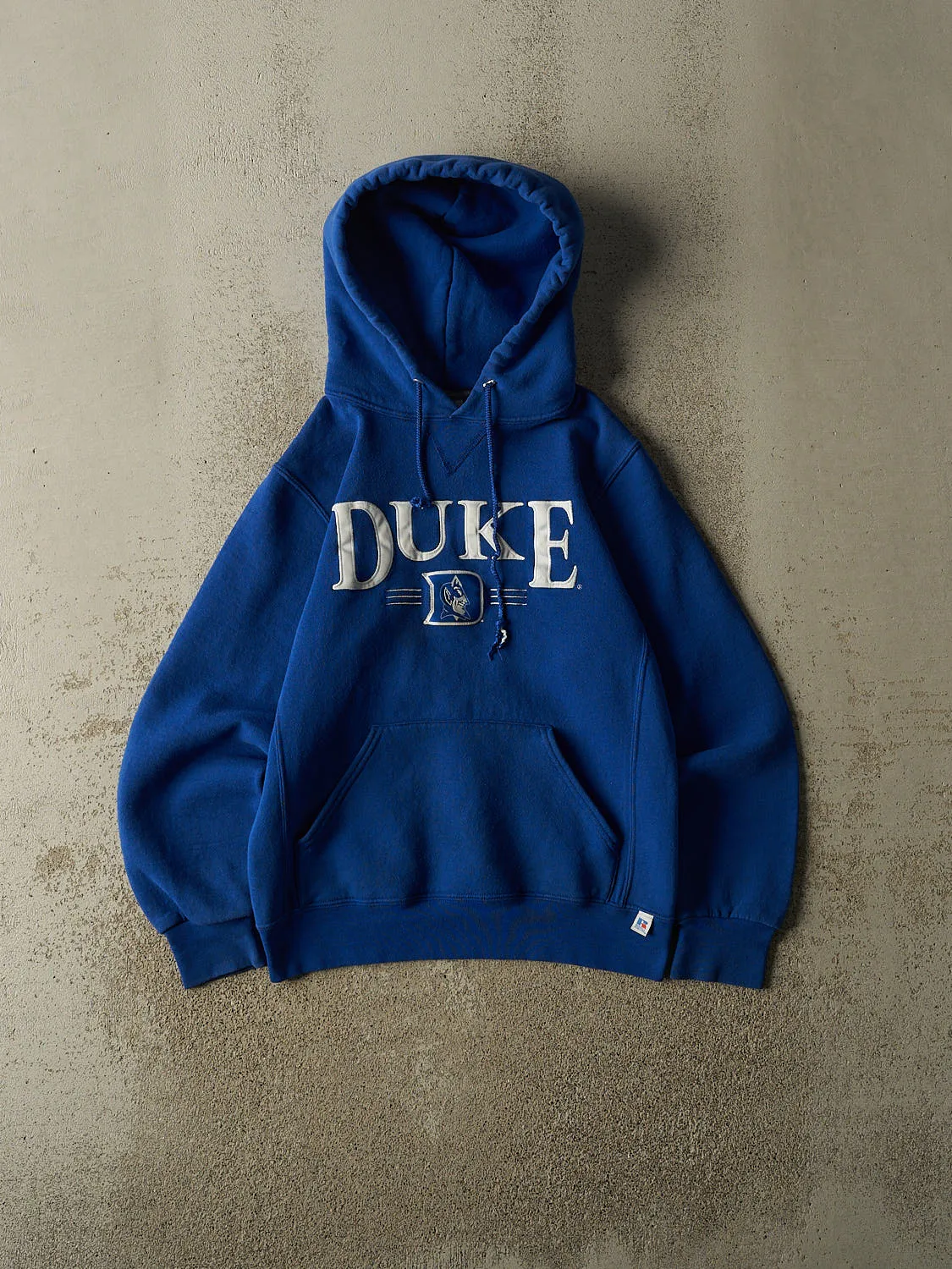 Vintage Y2K Blue Russell Athletic Duke University Hoodie (XS/S) sold by Rebalance Vintage