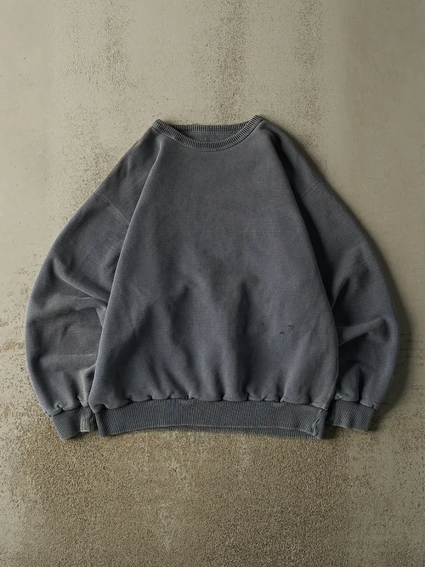 Vintage Y2K Washed Blue Wind River Blank Crewneck (L/XL) made by Rebalance Vintage