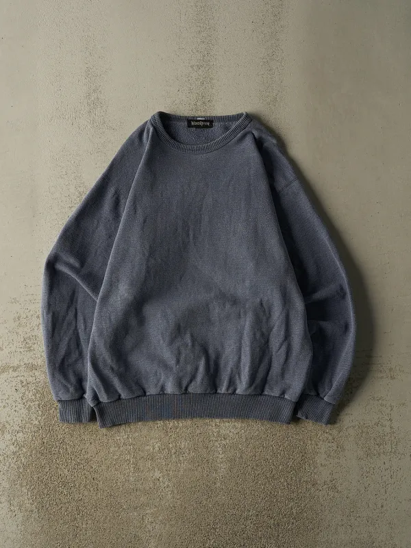 Vintage 90s Washed Blue Wind River Blank Crewneck (XL) sold by Rebalance Vintage