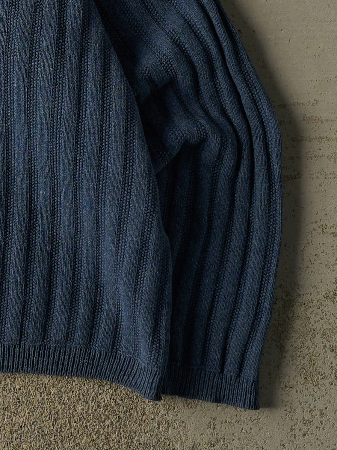 Vintage Y2K Blue Quarter Button Knit (L/XL) sold by Rebalance Vintage product image thumbnail 4