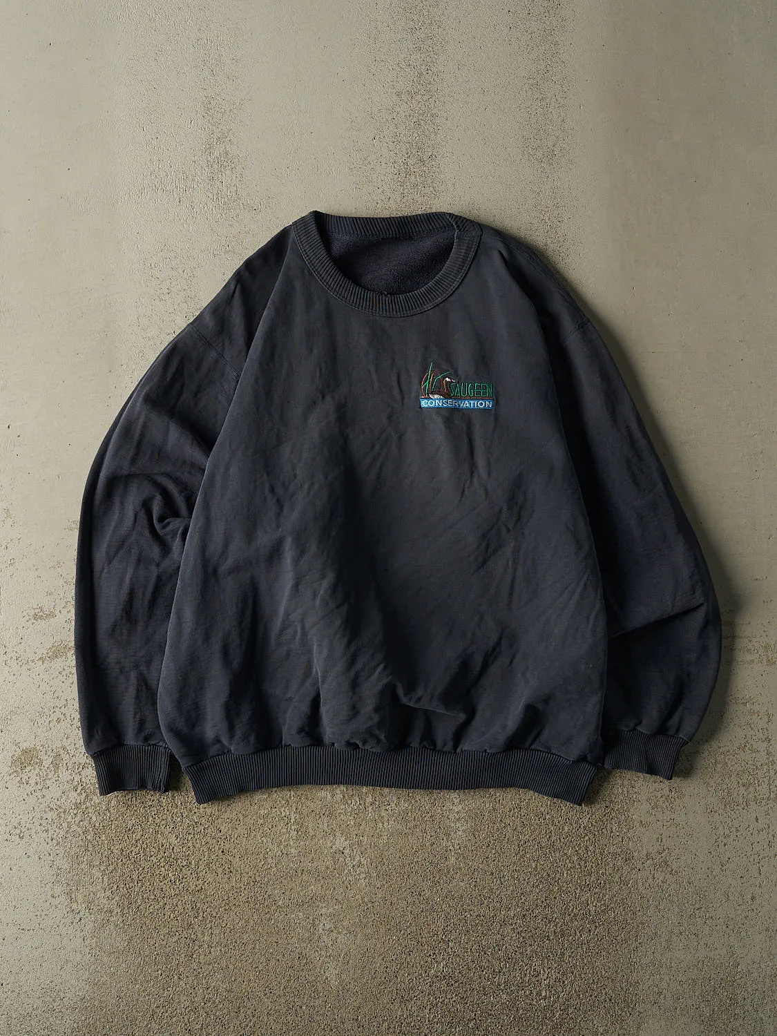 Vintage Y2K Navy Blue Saugeen Conservation Crewneck (XL/XXL) sold by Rebalance Vintage