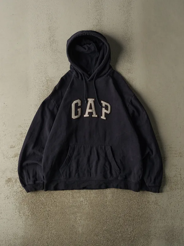 Vintage 90s Navy Blue Gap Embroidered Hoodie (L/XL) made by Rebalance Vintage