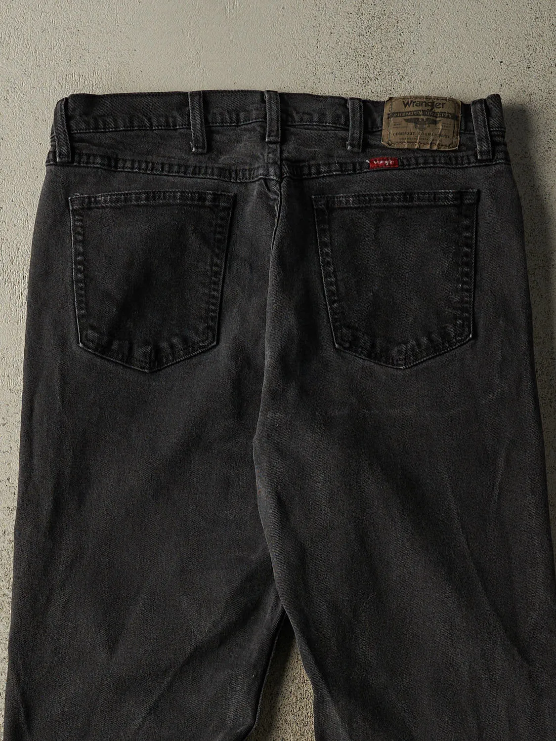 Vintage 90s Faded Black Wrangler Denim Pants (33x29) sold by Rebalance Vintage product image thumbnail 5