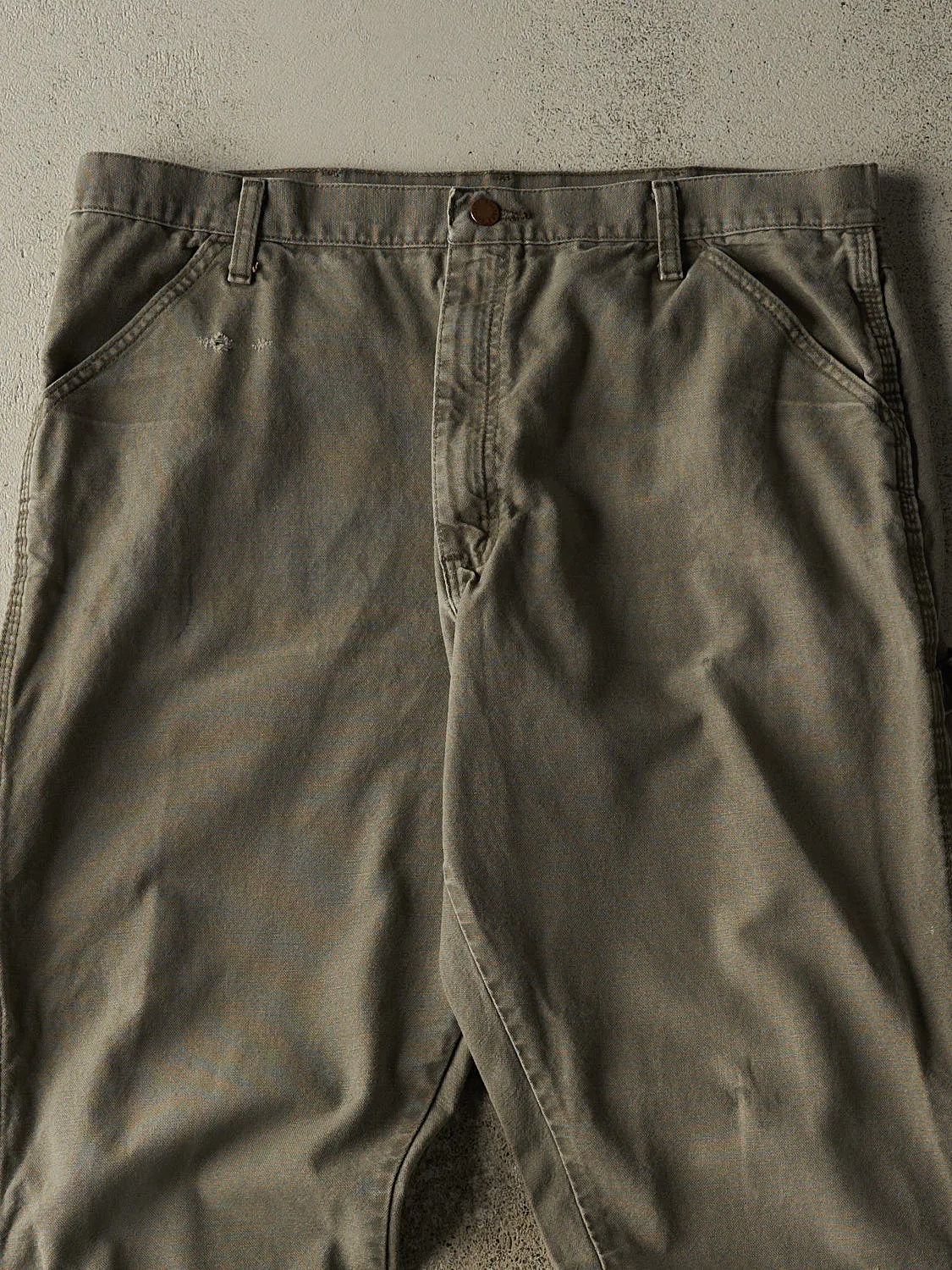 Vintage 90s Green Rustler Carpenter Work Pants (37x30.5) sold by Rebalance Vintage product image thumbnail 4