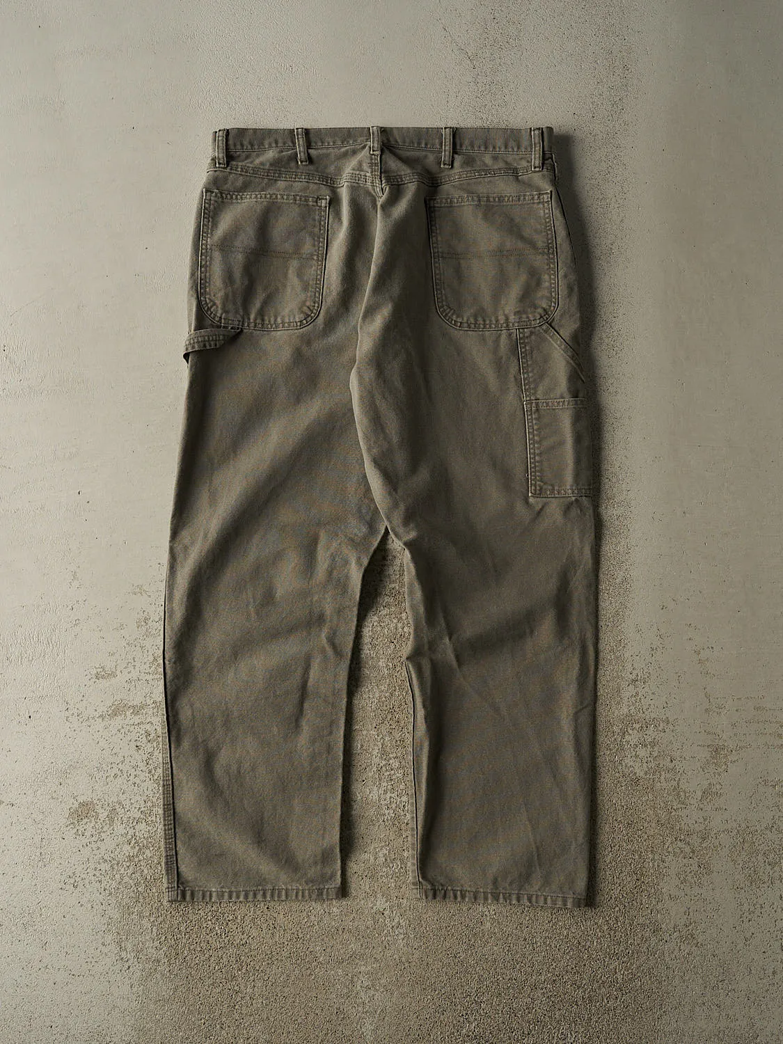 Vintage 90s Green Rustler Carpenter Work Pants (37x30.5) sold by Rebalance Vintage product image thumbnail 3