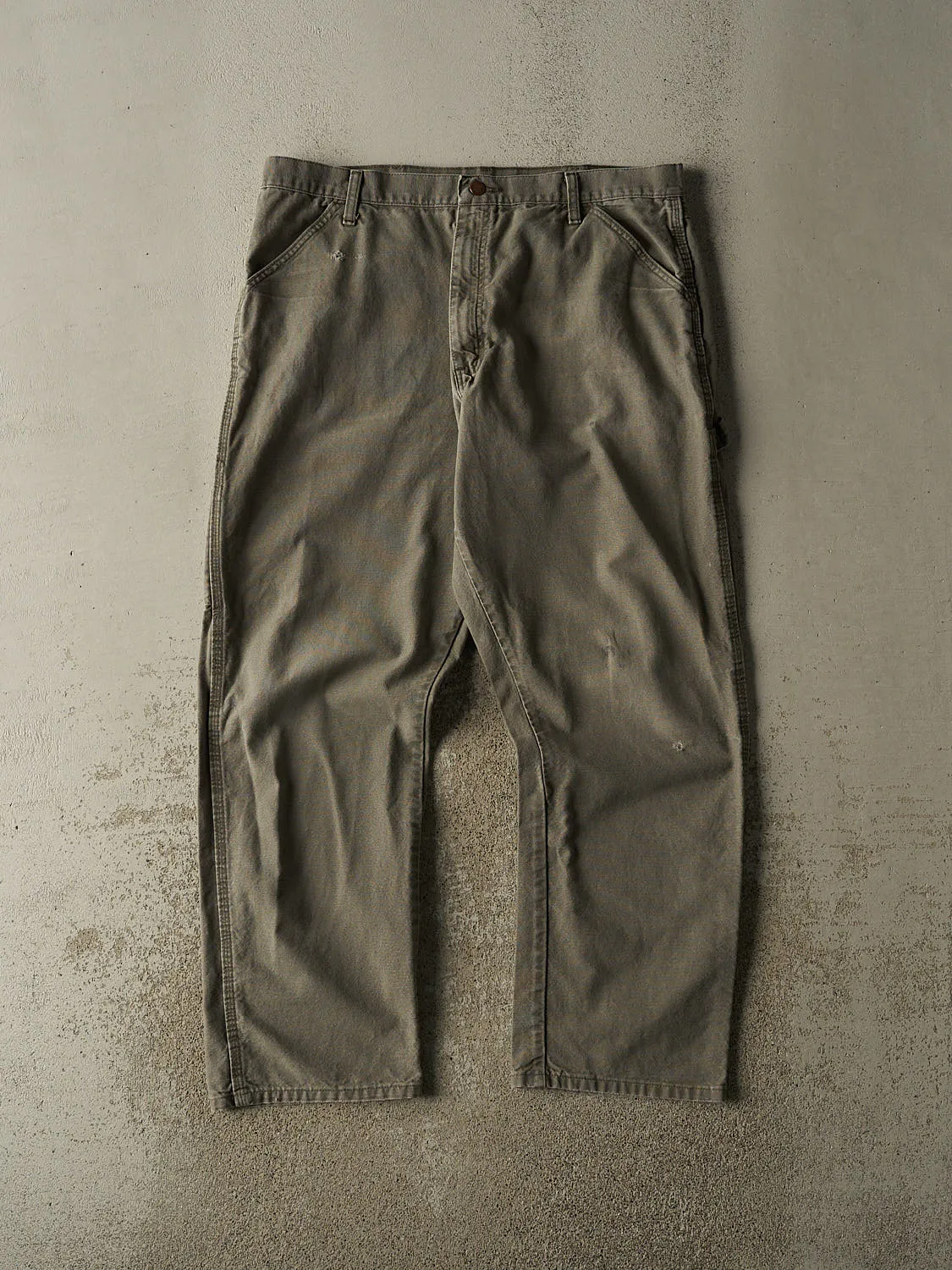 Vintage 90s Green Rustler Carpenter Work Pants (37x30.5) sold by Rebalance Vintage