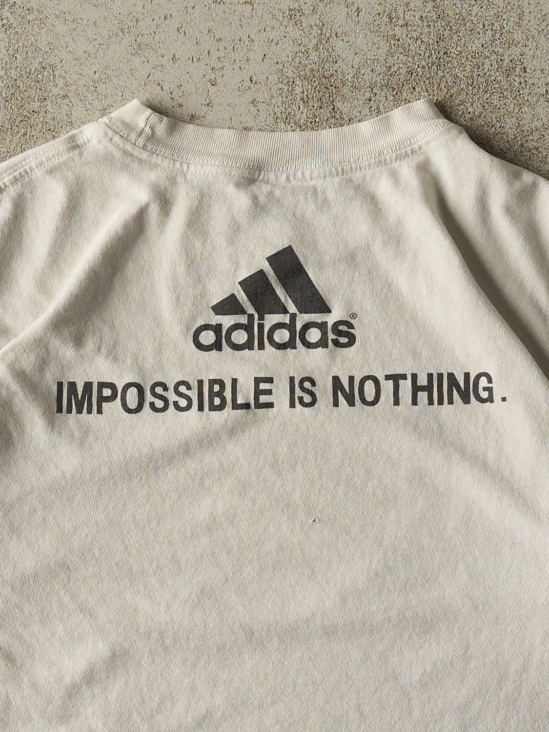 Vintage 90s White Adidas Soccer Tee (S/M) sold by Rebalance Vintage product image thumbnail 4