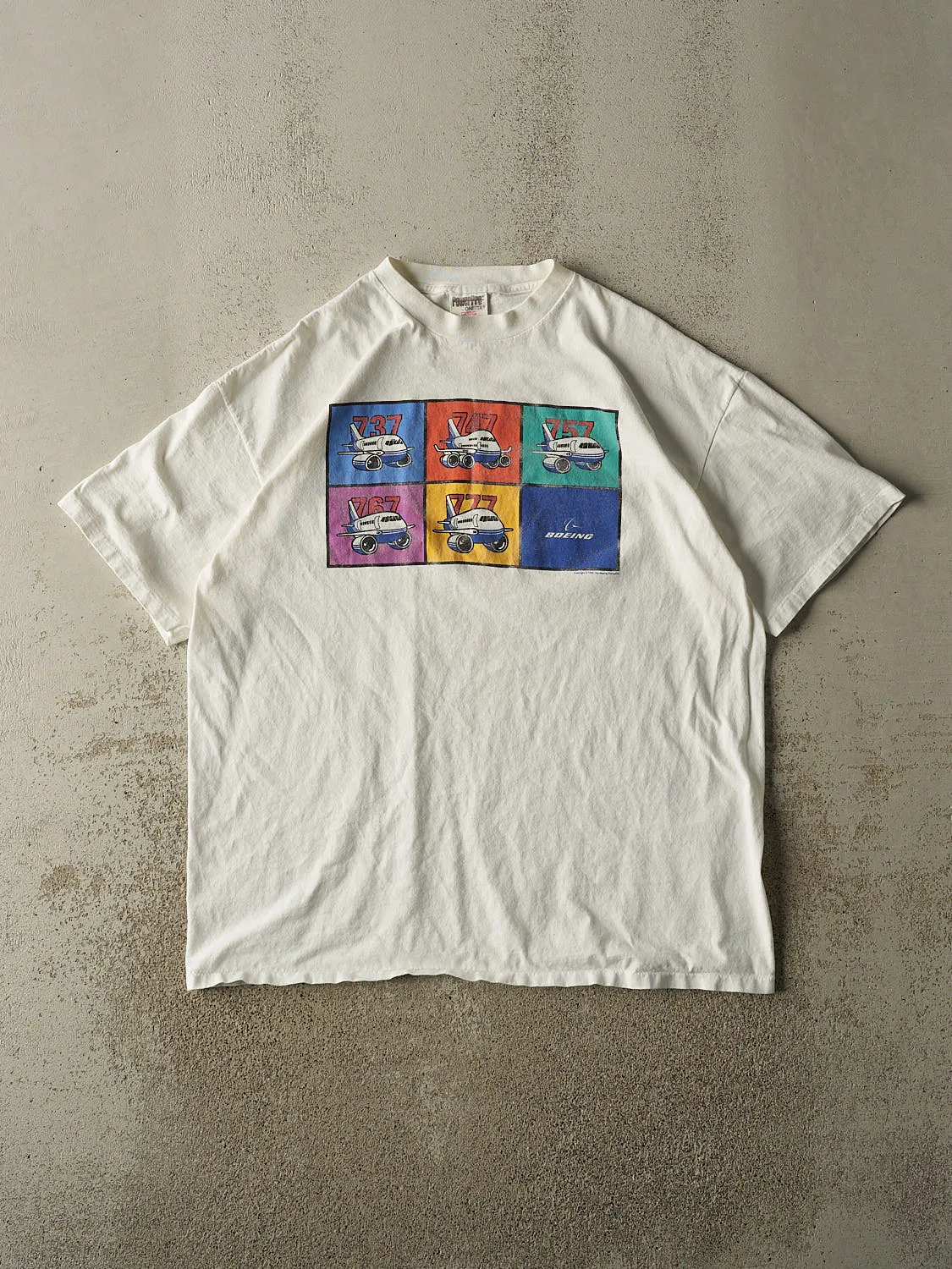 Vintage 93' RARE White Boeing Aircrafts Tee (XL/XXL) sold by Rebalance Vintage