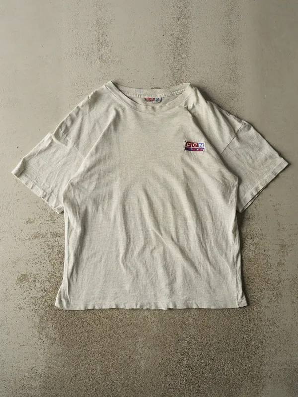 Vintage 90s Heather Grey CCM Hockey Tee (L/XL) made by Rebalance Vintage
