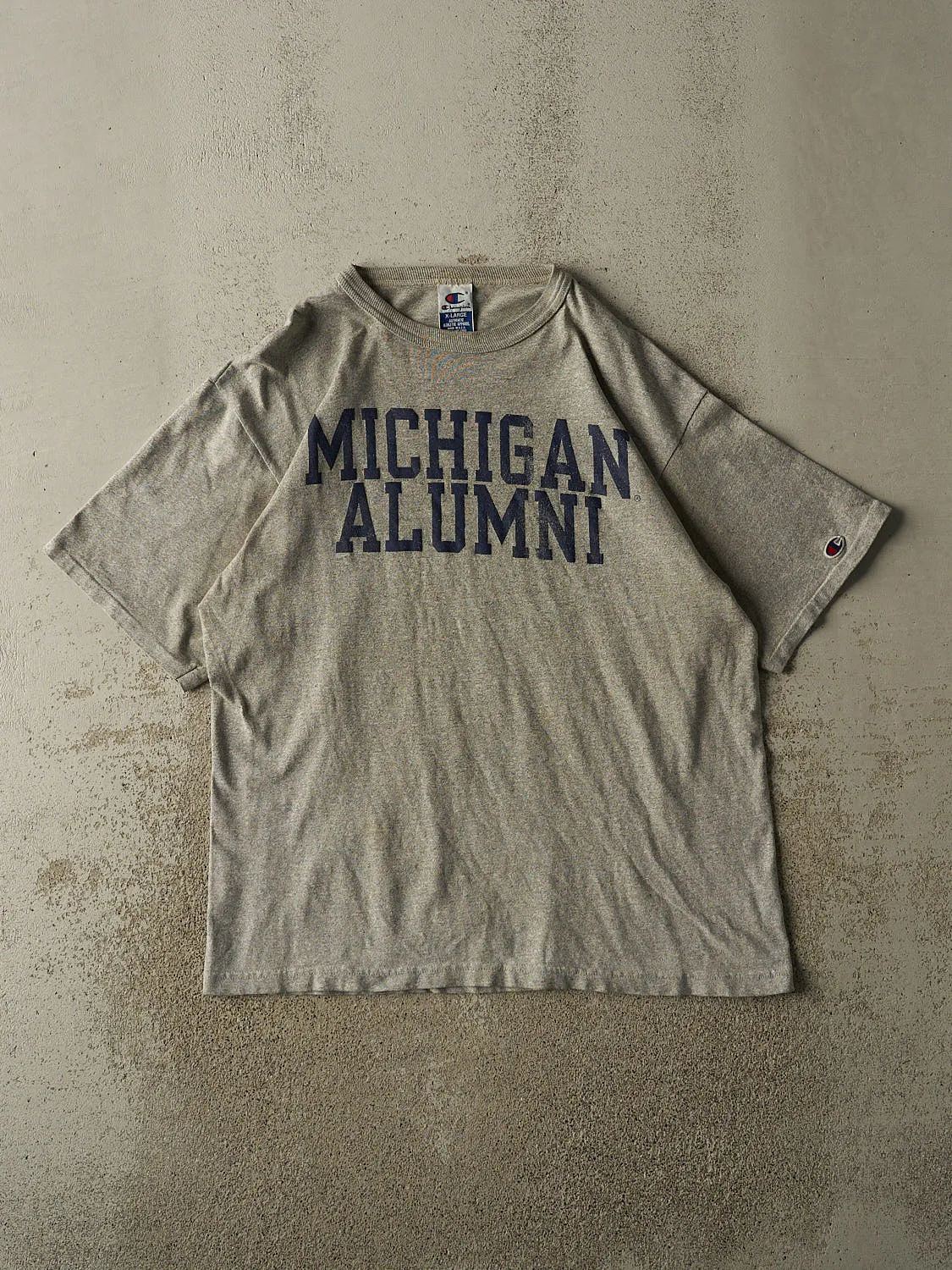 Vintage 90s Grey University of Michigan Alumni Tee (L/XL) sold by Rebalance Vintage