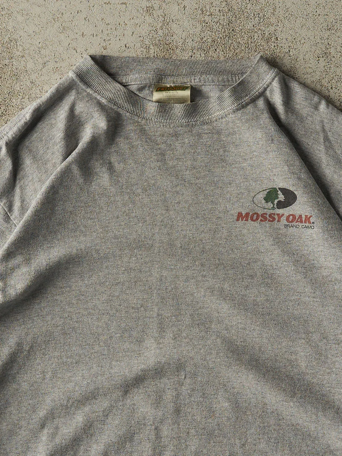 Vintage 90s Grey Mossy Oak Long Sleeve (L) sold by Rebalance Vintage product image thumbnail 3