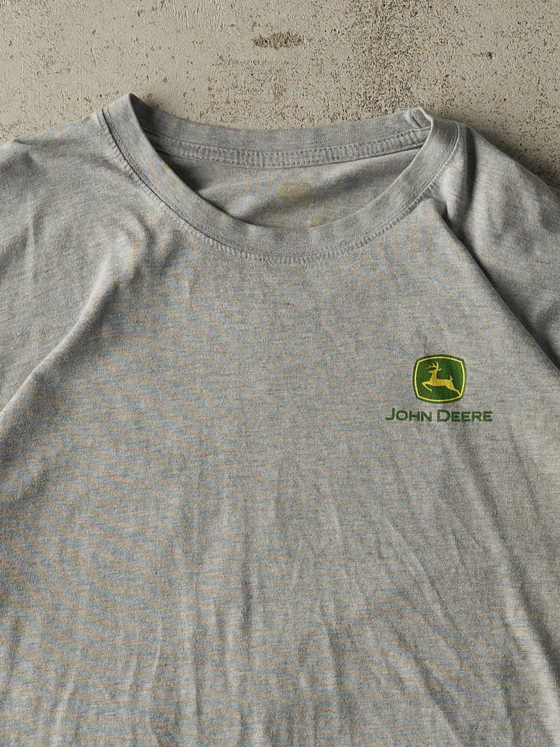 Vintage Y2K Heather Grey John Deere "Whats In Your Barn?" Tee (L/XL) sold by Rebalance Vintage product image thumbnail 3