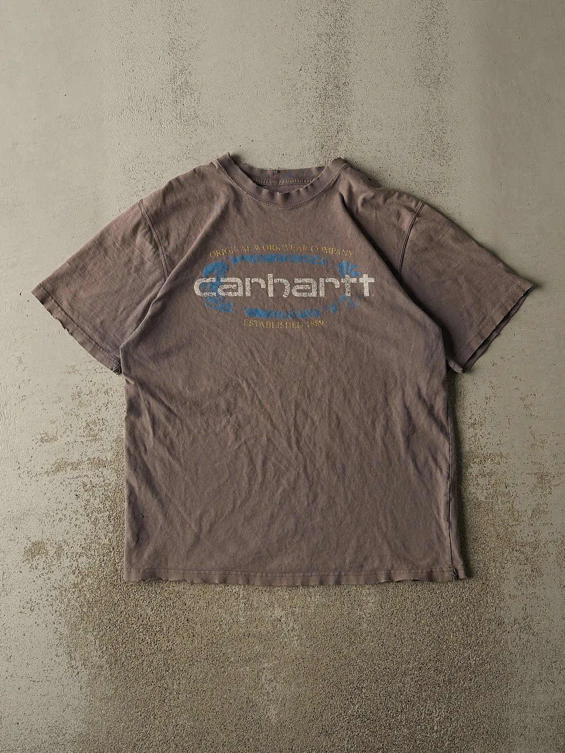Vintage 90s Grey Carhartt Tee (L/XL) sold by Rebalance Vintage