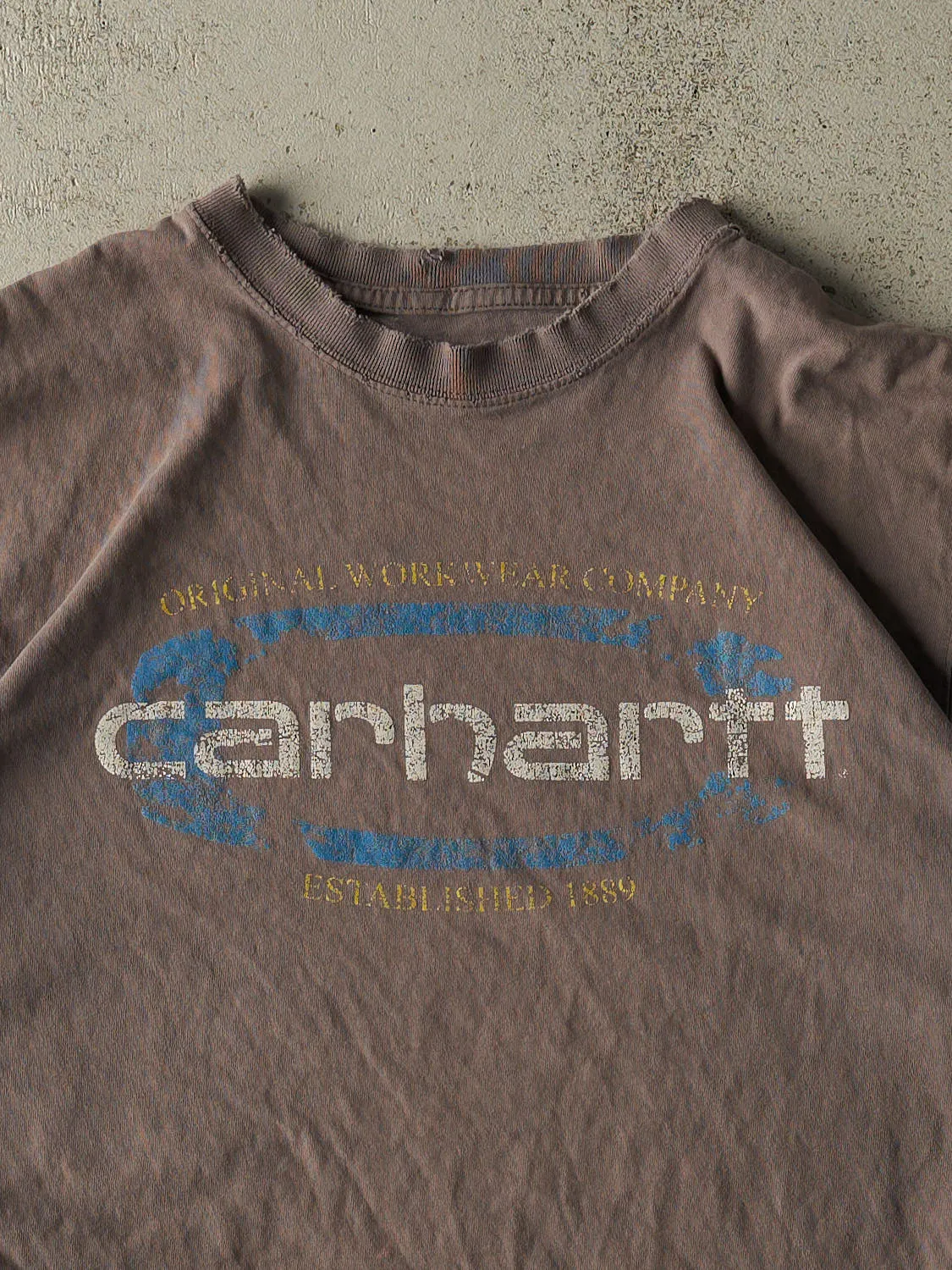 Vintage 90s Grey Carhartt Tee (L/XL) sold by Rebalance Vintage product image thumbnail 2