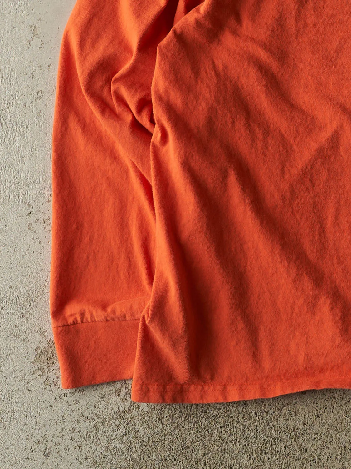 Vintage 90s Orange Harley Davidson Blank Long Sleeve (XXL) sold by Rebalance Vintage product image thumbnail 4