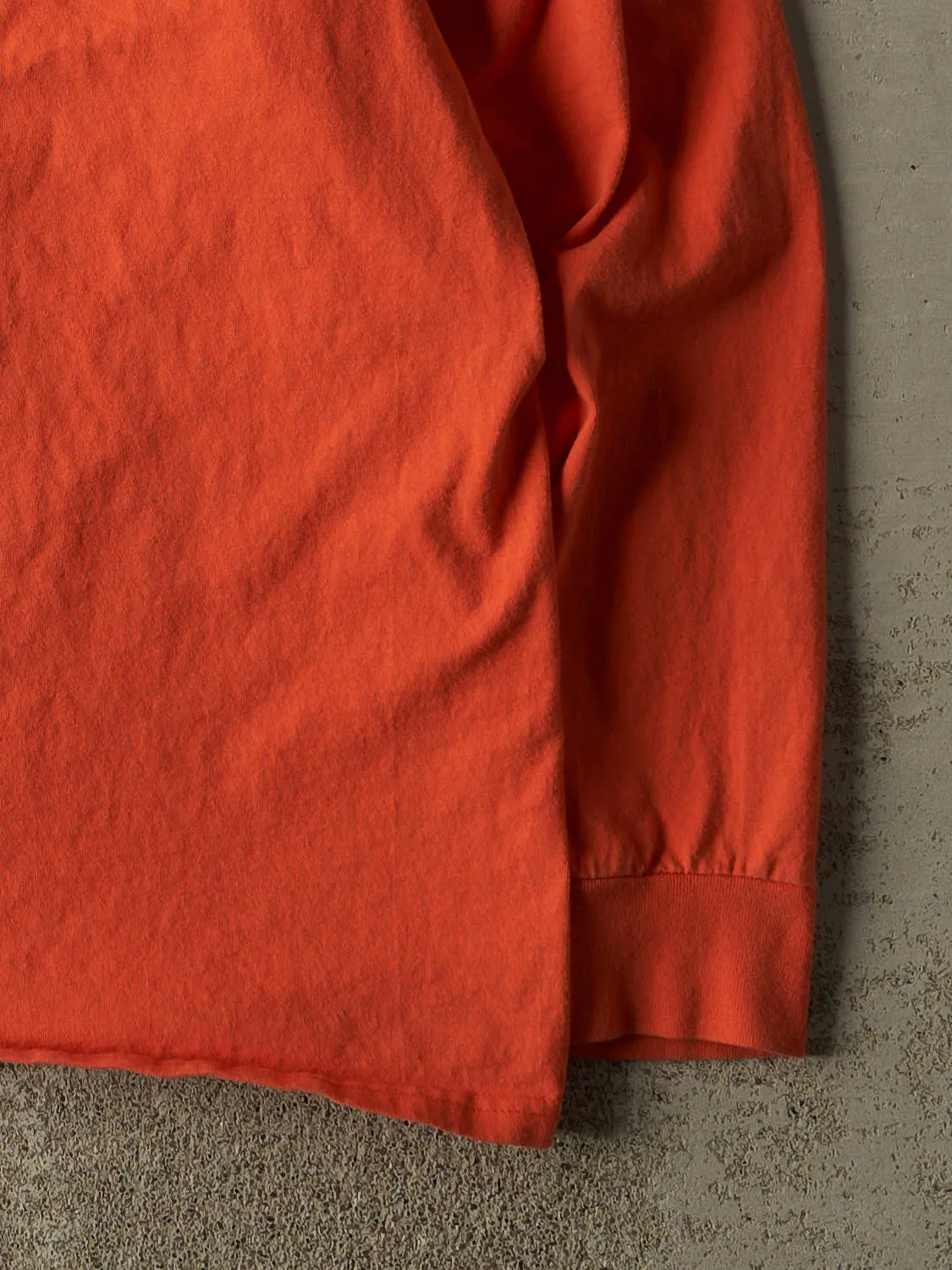 Vintage 90s Orange Harley Davidson Blank Long Sleeve (XXL) sold by Rebalance Vintage product image thumbnail 3