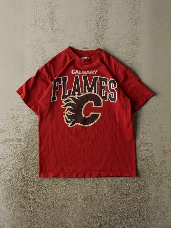 Vintage Y2K Red Calgary Flames Tee (S/M) sold by Rebalance Vintage