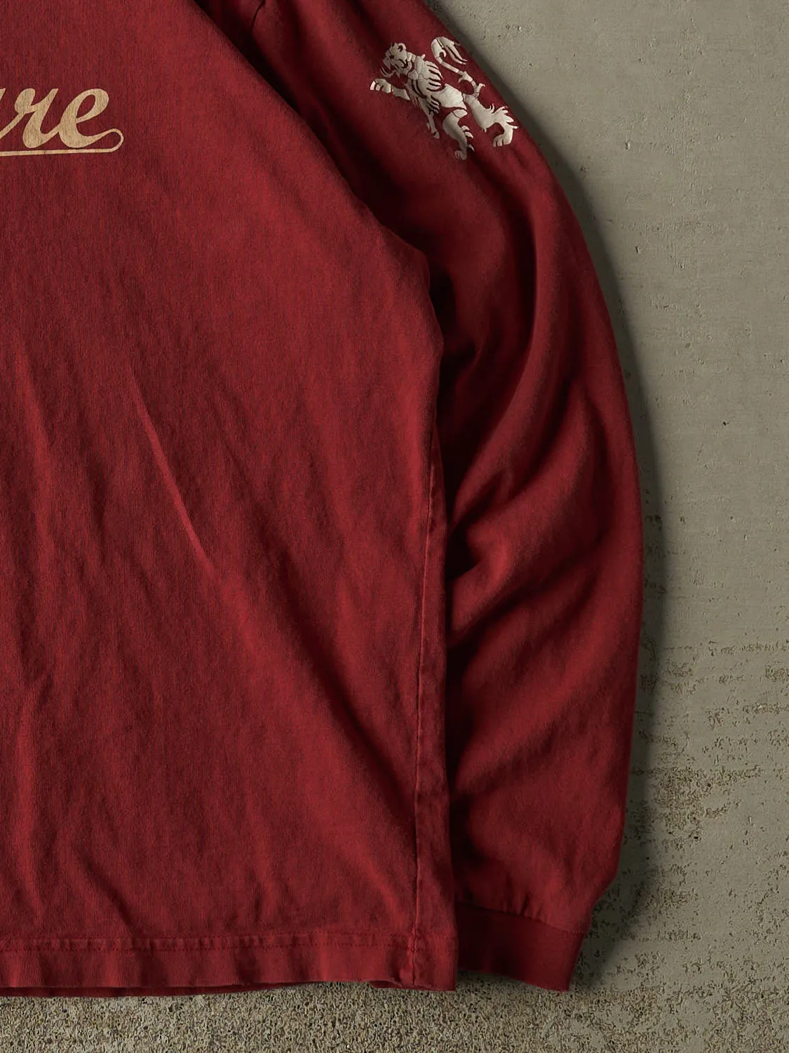 Vintage 90s Burgundy Structure Long Sleeve (L/XL) sold by Rebalance Vintage product image thumbnail 4