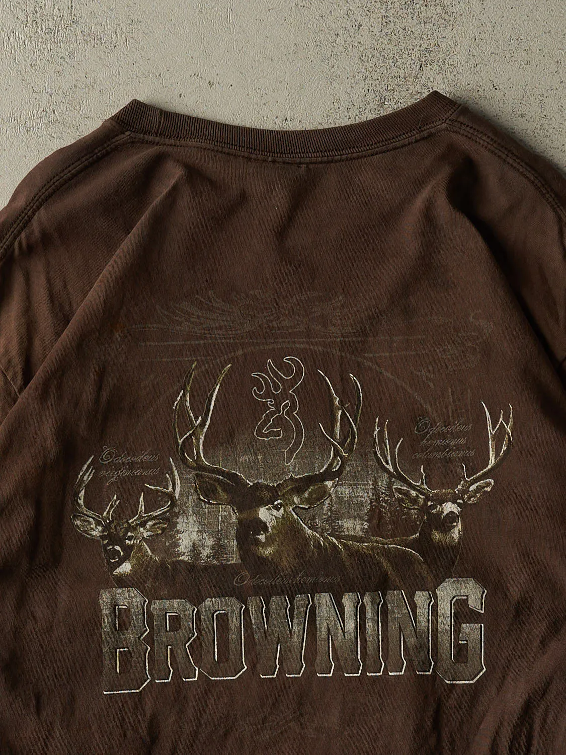 Vintage 90s Brown Browning Long Sleeve (L/XL) sold by Rebalance Vintage product image thumbnail 4