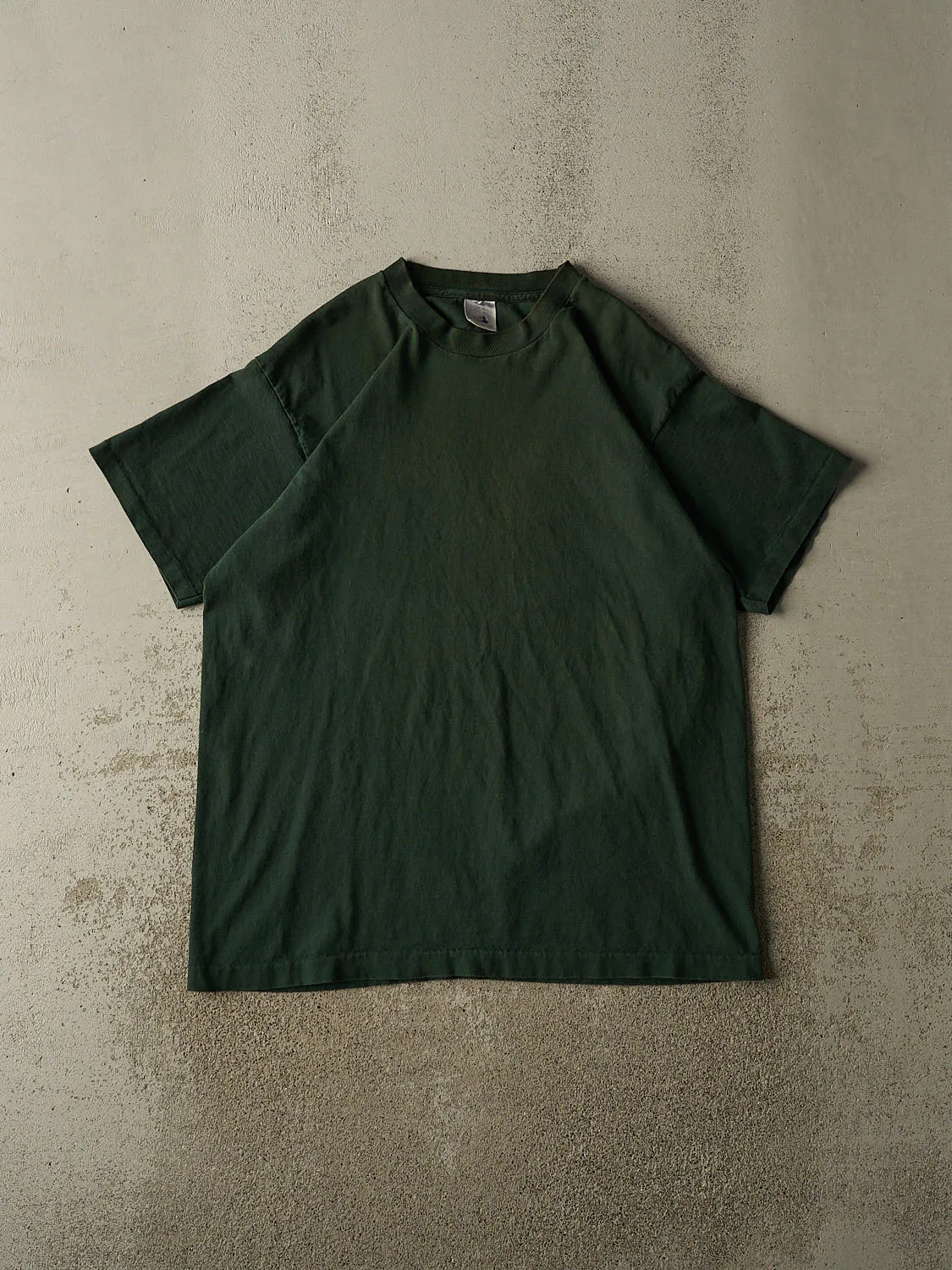 Vintage 90s Green Blank Single Stitch Tee (XL/XXL) sold by Rebalance Vintage