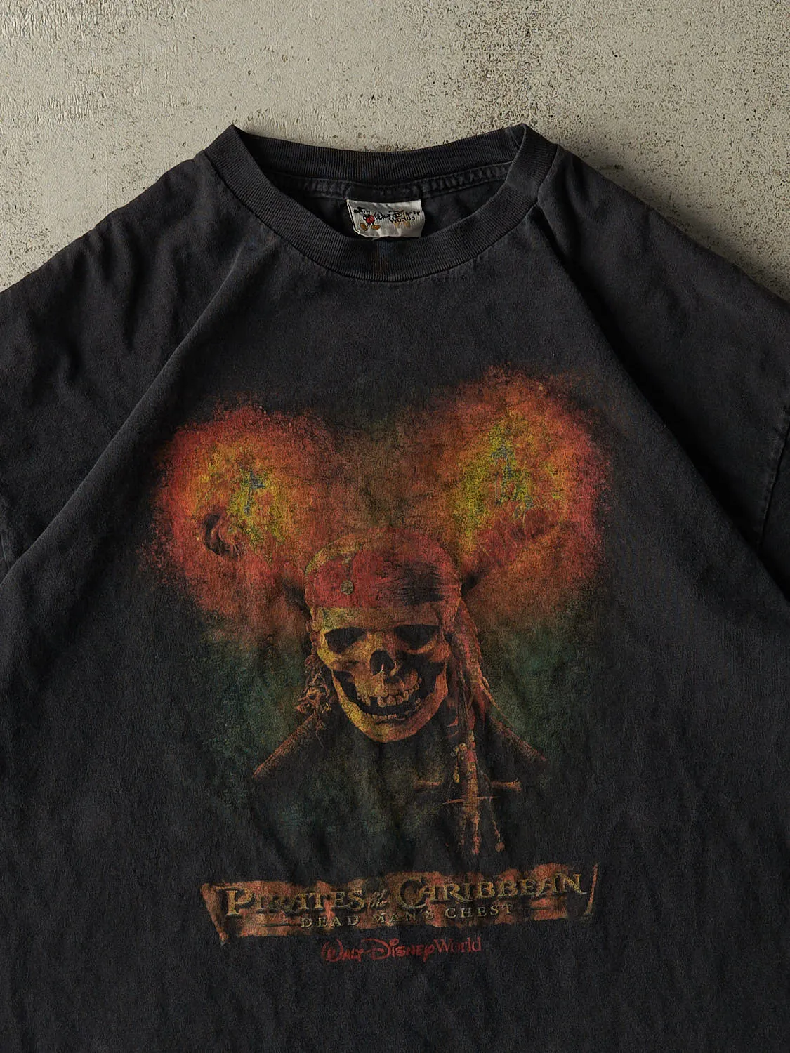 Vintage Y2K Black Pirates of the Caribbean Dead Man's Chest Tee (L/XL) sold by Rebalance Vintage product image thumbnail 2