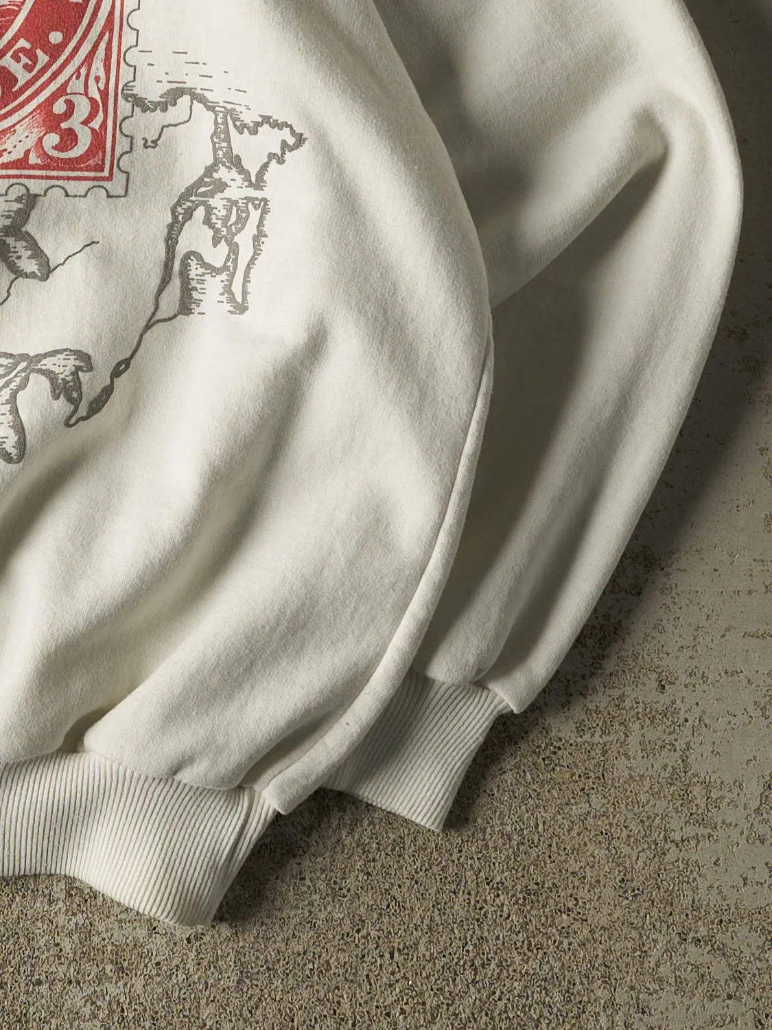 Vintage 80s White Canada Post Crewneck (L) sold by Rebalance Vintage product image thumbnail 4