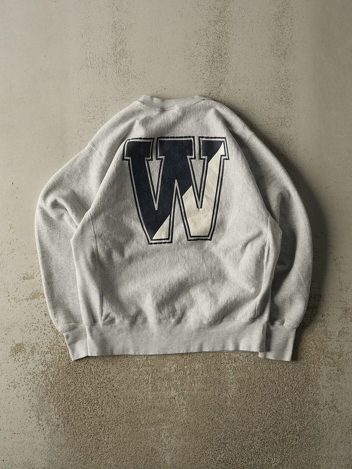 Vintage 90s Heather Grey Widener Law Crewneck (L) sold by Rebalance Vintage product image thumbnail 2