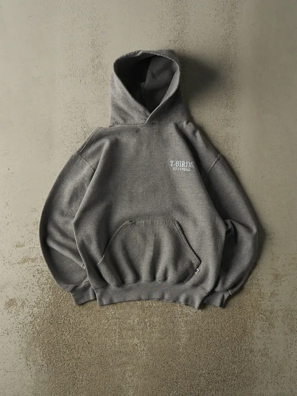 Vintage 90s Grey Russell Athletic T Birds Volleyball Hoodie (S) made by Rebalance Vintage
