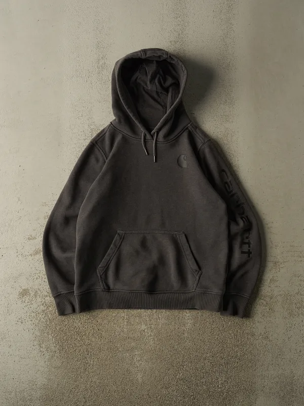 Vintage Y2K Charcoal Grey Carhartt Hoodie (M) made by Rebalance Vintage