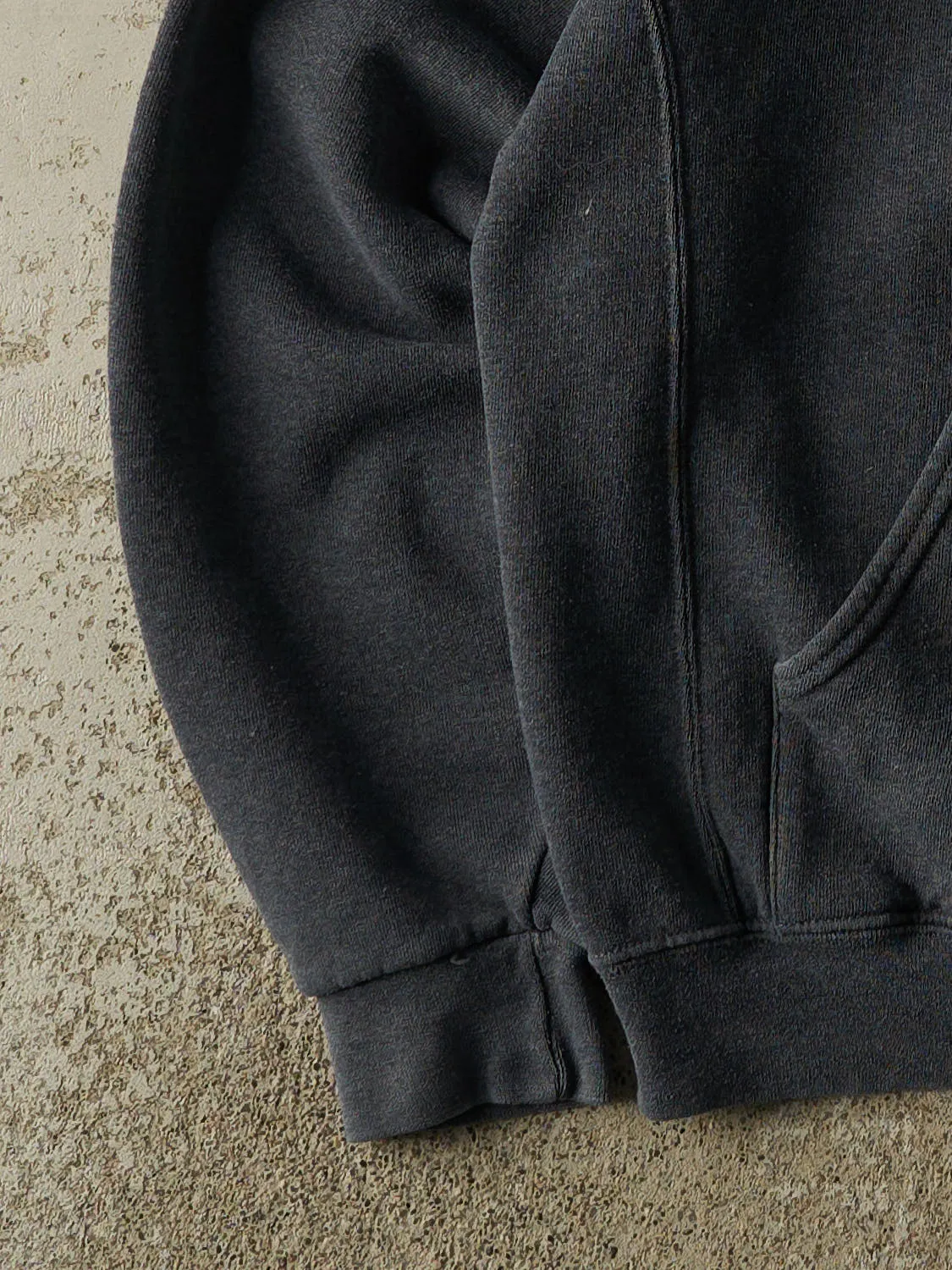 Vintage Y2K Charcoal Grey Russell Athletic Vikings Hoodie (S/M) sold by Rebalance Vintage product image thumbnail 3