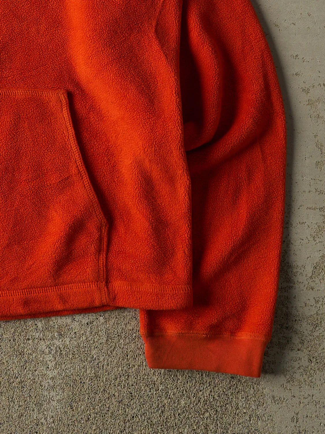 Vintage Y2K Orange Harley Davidson Fleece Hoodie (S/M) sold by Rebalance Vintage product image thumbnail 4