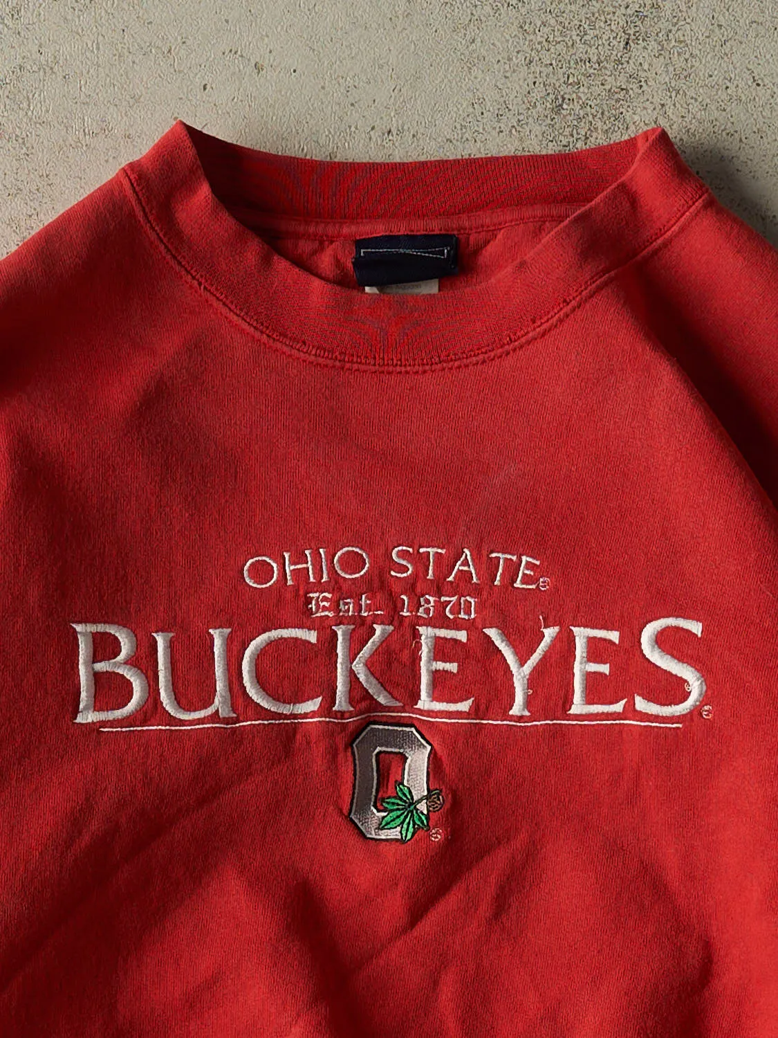 Vintage 90s Red Ohio State Buckeyes Crewneck (S/M) sold by Rebalance Vintage product image thumbnail 2