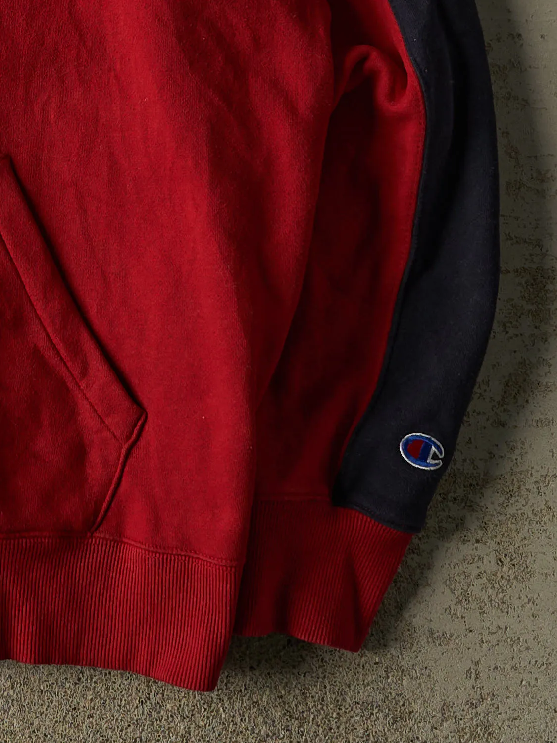 Vintage 90s Red Champion University of Pennsylvania Quarter Zip Crewneck (XL/XXL) sold by Rebalance Vintage product image thumbnail 3