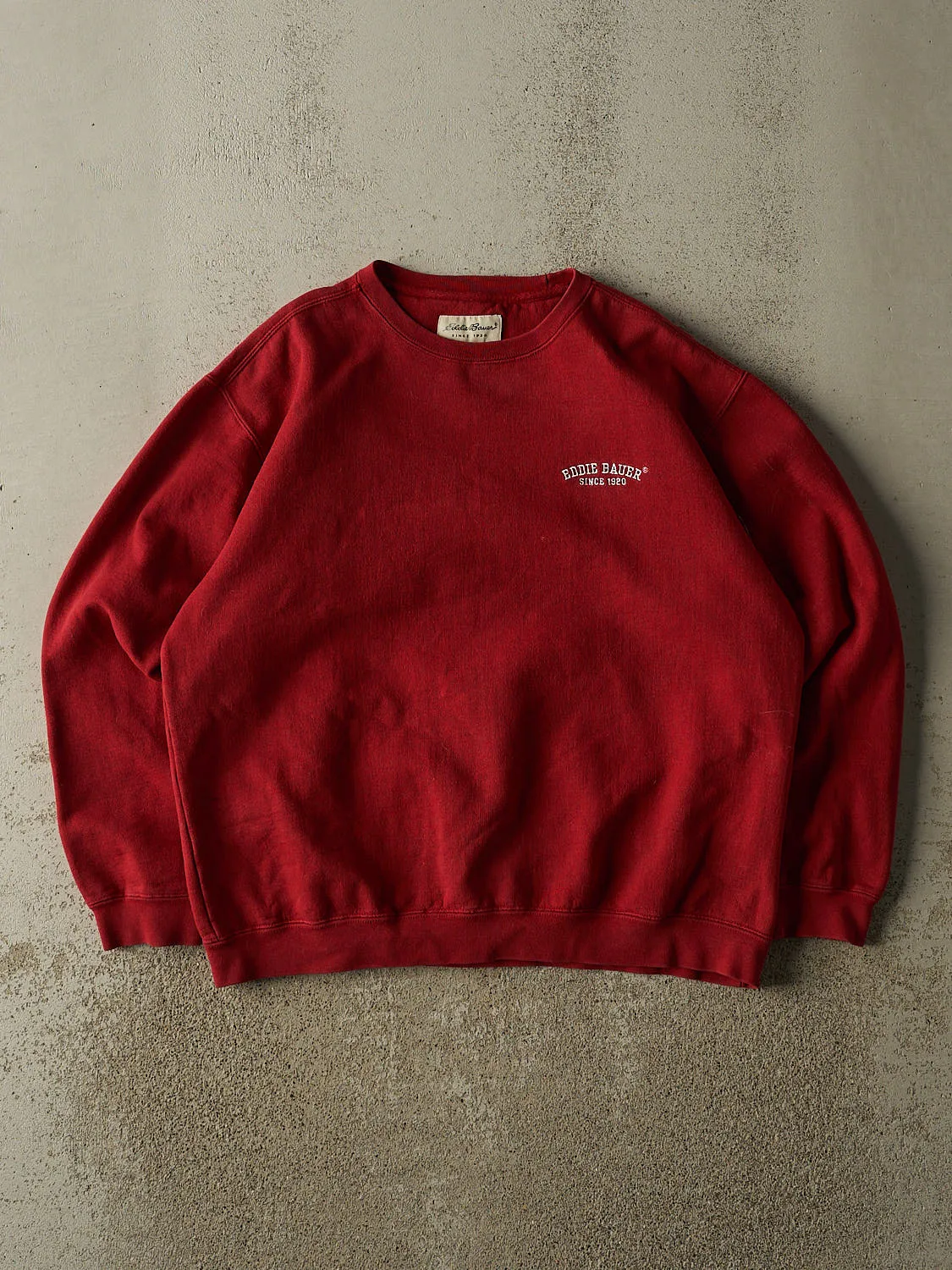 Vintage 90s Red Eddie Bauer Embroidered Crewneck (M/L) sold by Rebalance Vintage